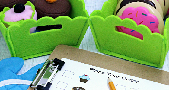 Pretend Play Bakery Order Form Printable