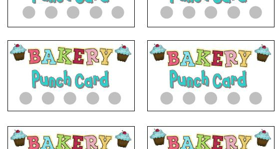 Printable Punch Cards for Pretend Play