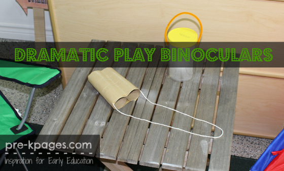 How to Make Binoculars for Dramatic Play Camping Theme in Preschool and Kindergarten