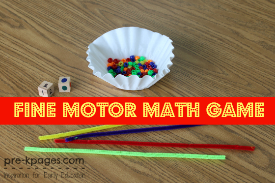 Fine Motor Math Game for Preschool