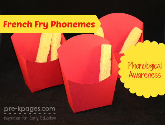 French Fry Phoneme Activity. Click Picture to Read Directions for DIY French Fry Boxes and Activity.