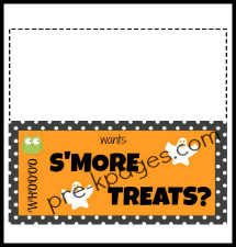 Free Printable Halloween S'More Treat Topper