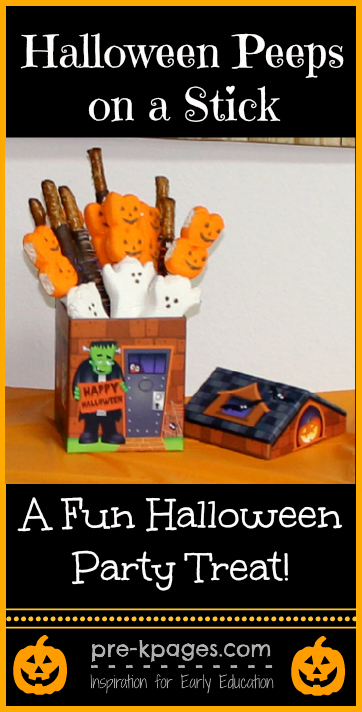 Halloween Peeps on a stick party treat