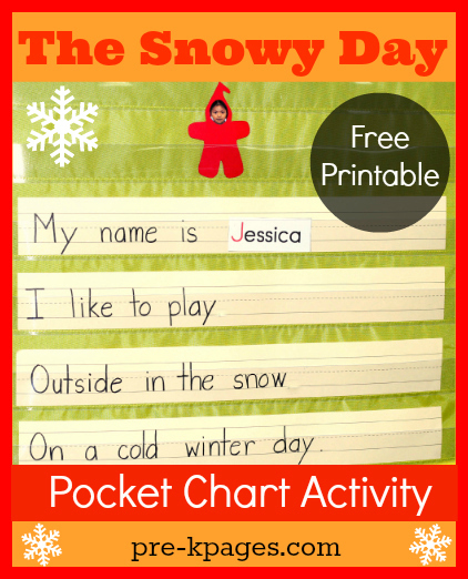 The Snowy Day Pocket Chart Activity