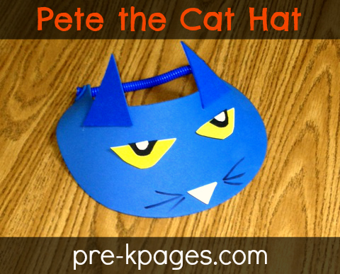 Pete the Cat Rhyming Hat Activity
