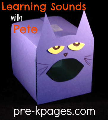 Learning Letter Sounds with Pete the Cat in #preschool and #kindergarten
