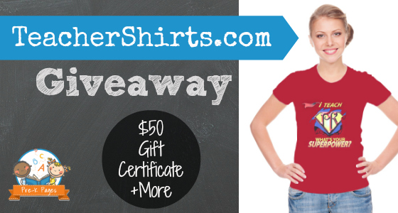 Win one of four great prizes from teachershirts.com