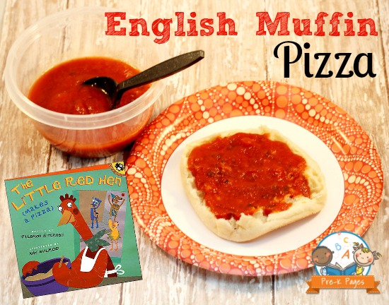Free Printable Picture Recipe for Little Red Hen Makes a Pizza