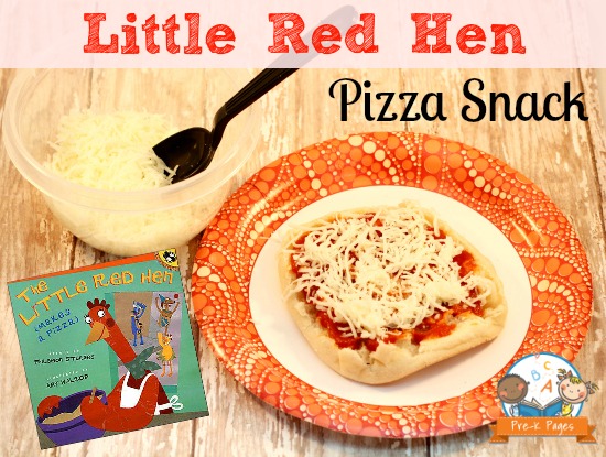 Little Red Hen Makes a Pizza Printable Rebus Recipe for Kids