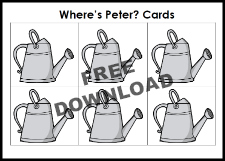 Free Printable Where's Peter? Game for #preschool and #kindergarten