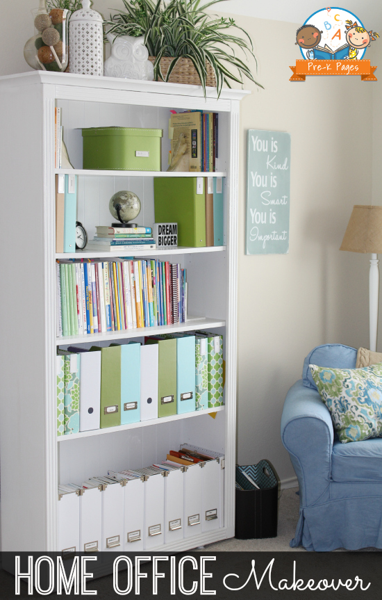 Home Office Makeover Styled Bookcase