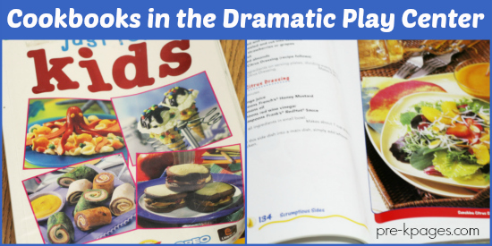 Cookbooks in the Dramatic Play Center