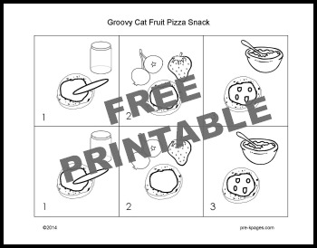 Pete the Cat Printable Picture Recipe for Kids