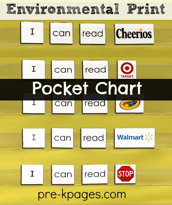 Printable Literacy Pocket Chart Activity for Preschool and Kindergarten