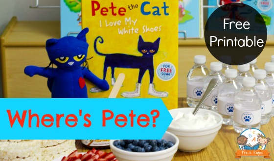 Where is Pete the Cat? Back to School Activity
