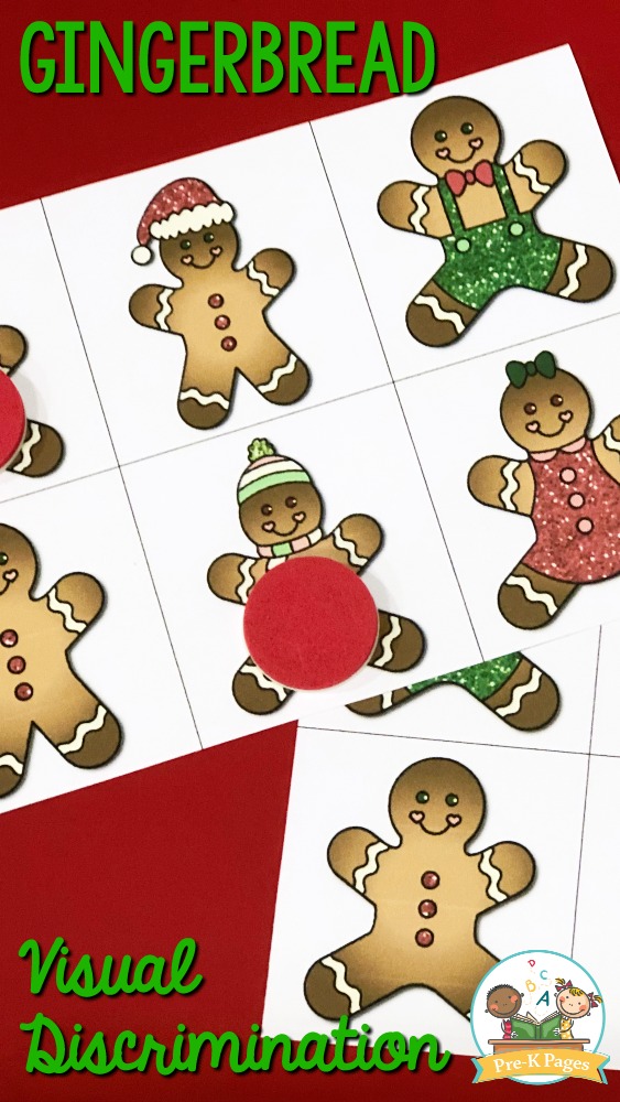 Printable Gingerbread Matching Activity