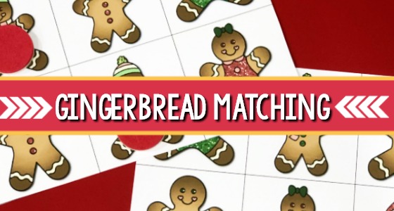 Printable Gingerbread Matching Game