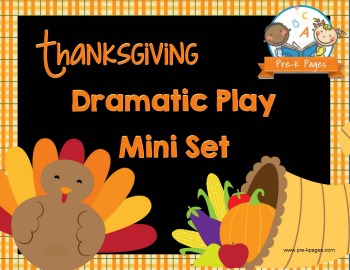 Dramatic Play Thanksgiving Feast Printable Mini Kit