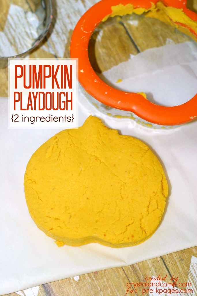 pumpkin playdough that only takes 2 ingredients