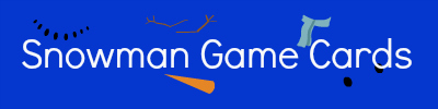 snowman frosty game cards