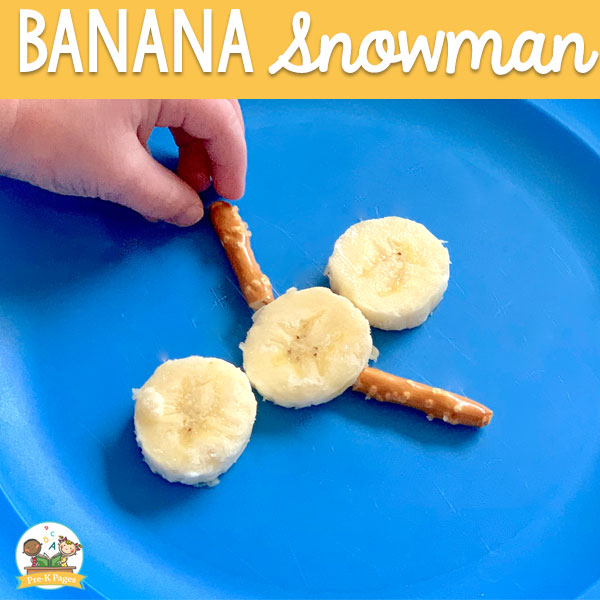 how to make a banana snowman