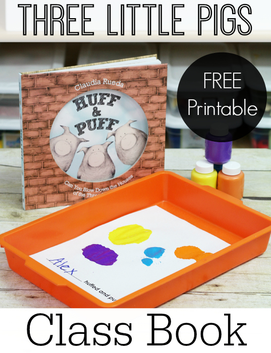 Three Little Pigs Printable Class Book Activity