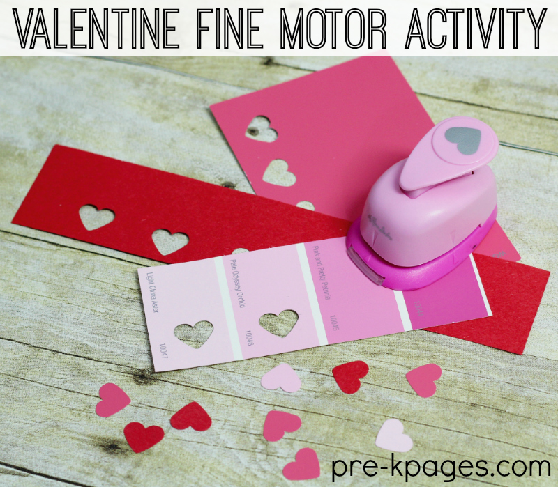 Valentine Fine Motor Paper Punch Activity