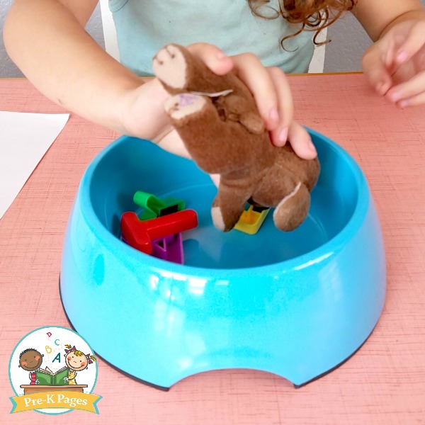 Magnetic Letters Alphabet Puppy Chow Game for Preschool