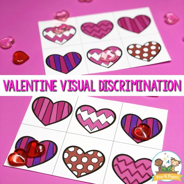 Valentine visual discrimination activity