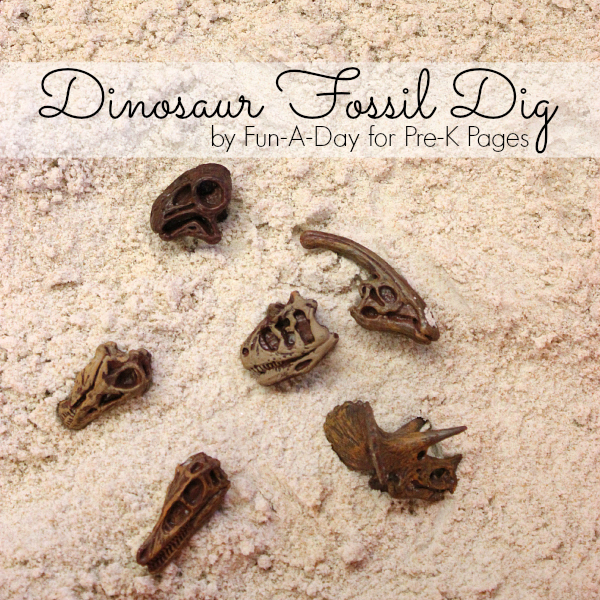 Dinosaur Sensory Bin for Preschool
