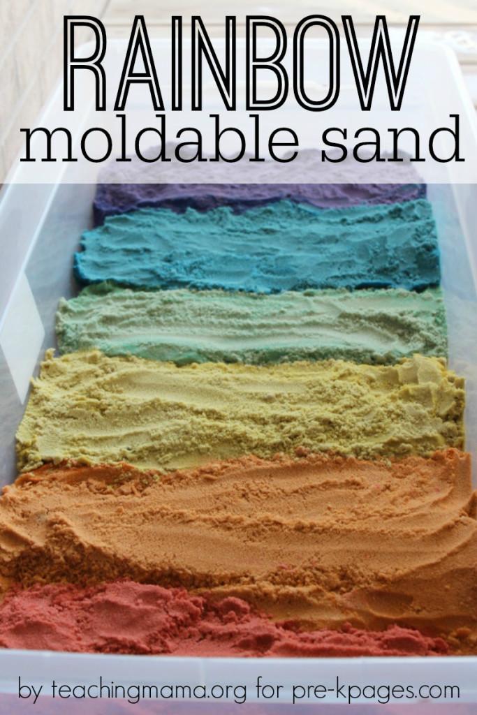 Rainbow Moldable Sensory Sand