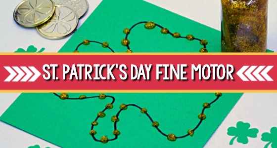 St Patricks Day Fine Motor Tray