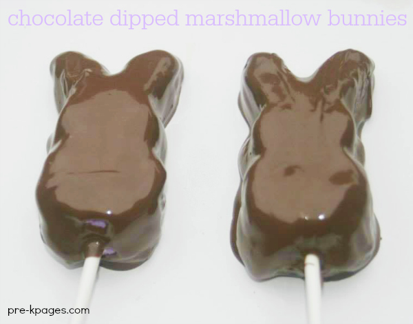 Chocolate Dipped Peeps on a Stick