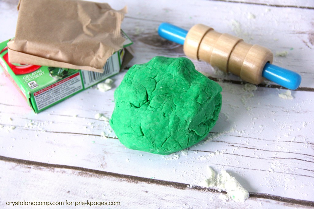 homemade play dough for st patricks day