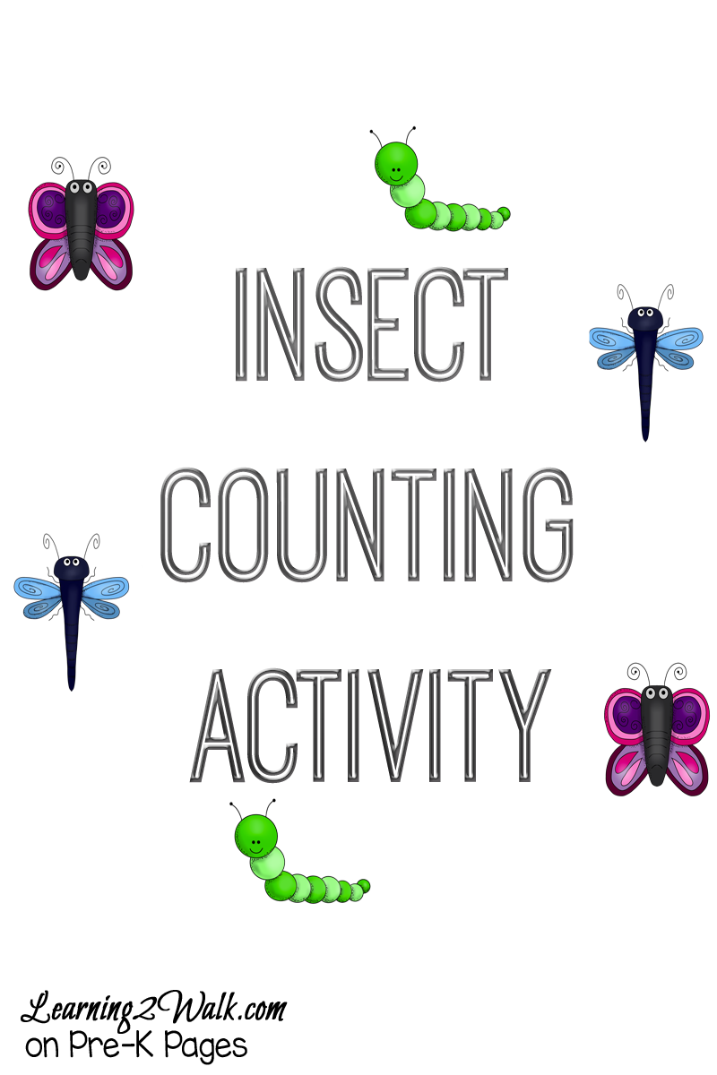 Insect Counting Activity for preschool