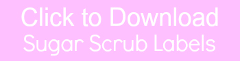 Sugar Scrub Labels
