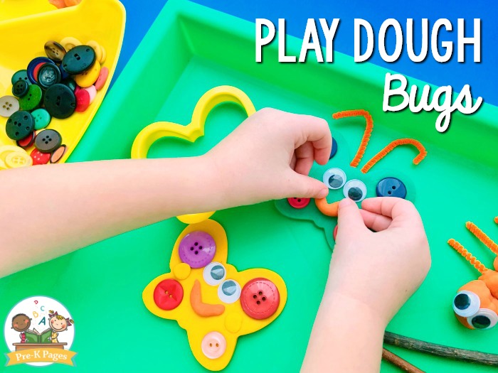 Making Bugs with Play Dough