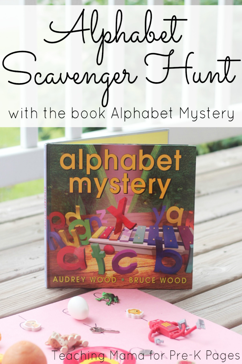 Alphabet Scavenger Hunt for preschool