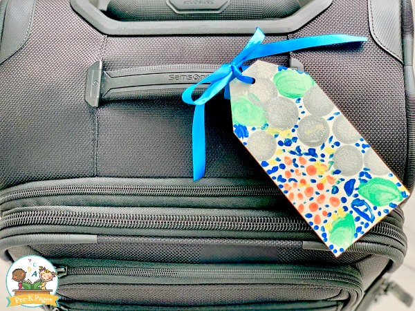 Homemade Luggage Tag for Fathers Day