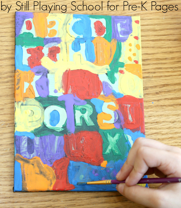 sticker resist painting