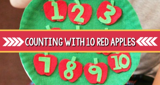 Counting with 10 Red Apples