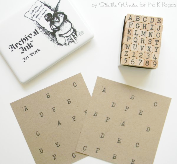 ABC Pumpkin Patch game supplies