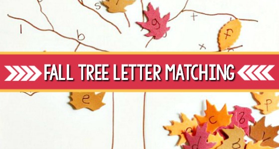 Fall Tree Letter Matching