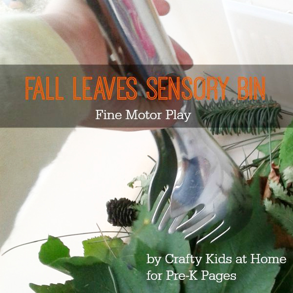 fall leaves fine motor play for preschool