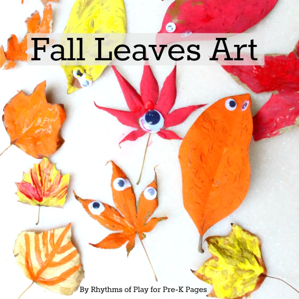 fall leaves art for preschool