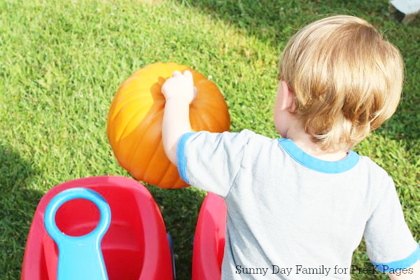 pumpkin patch dramatic play wagons