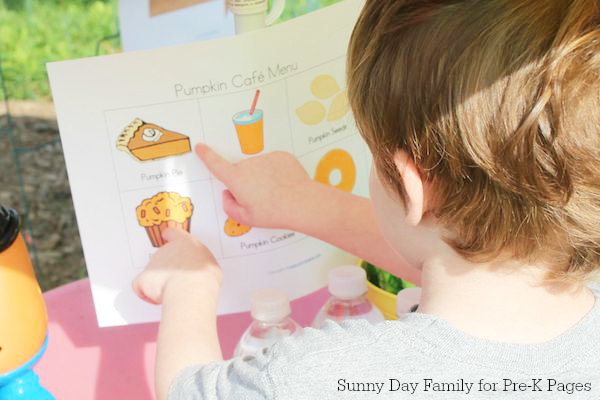 pumpkin patch cafe dramatic play