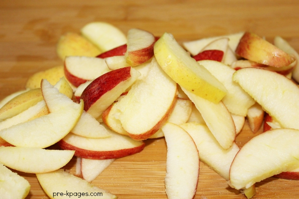 Sliced Apples for Applesauce