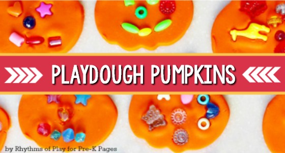 Playdough Pumpkin Decorating