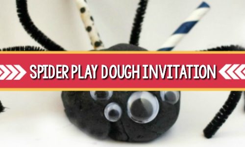 Spider Play Dough Invitation